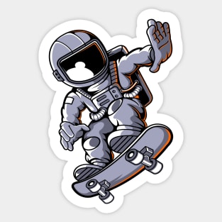 Astronaut Skateboard Sticker